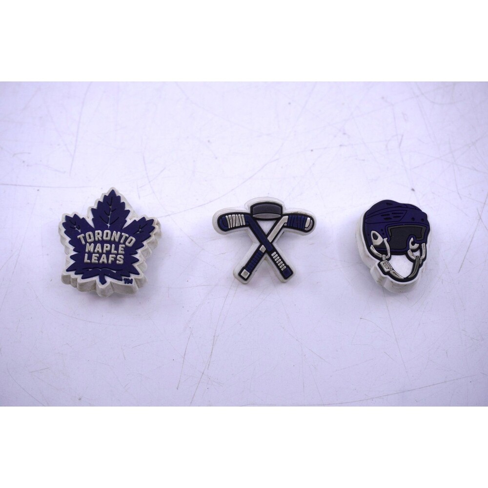 NHL Toronto Maple Leafs Hockey Team For Crocs Shoe Charms Jibbitz - 3 Pieces